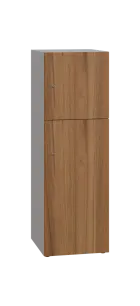 DOMINIT 32 úložná skříň 2-boxová, 1367x450x400 mm, korpus šedý, dvířka ořech světlý